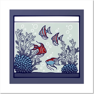 Angelfish Tank Posters and Art